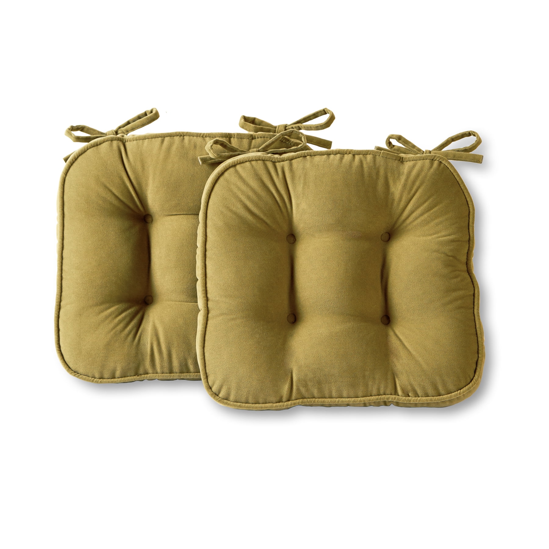 Hyatt Moss Microfiber 17 x 15 in. Indoor Chair Cushion Set of 2