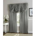 thumbnail image 1 of GoodGram Hyatt Gray Solid Print Valances Light Filtering Kitchen Curtains, 54” x 84” (4 Panels), 1 of 1