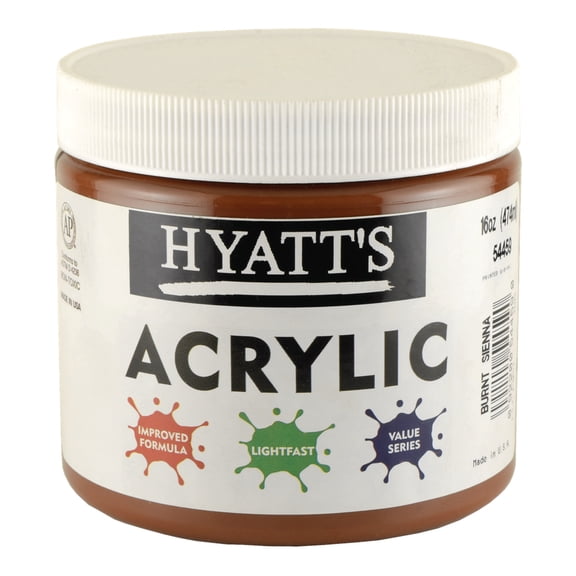 Hyatt's Acrylic 16 Oz Burnt Sienna