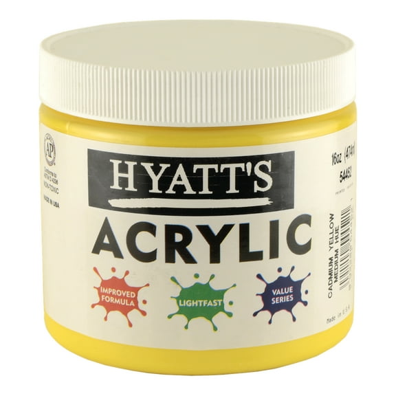 Hyatt's Acrylic 16 Oz Cad Yellow Med