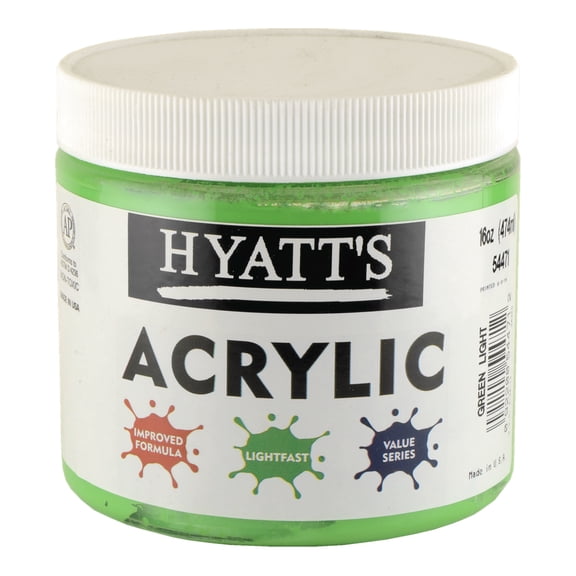 Hyatt's Acrylic 16 Oz Green Light