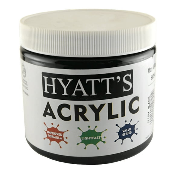 Hyatt's Acrylic 16 Oz Ivory Black