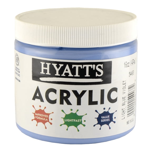 Hyatt's Acrylic 16 Oz Light Blue Violet