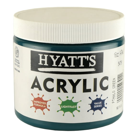 Hyatt's Acrylic 16 Oz Pthalo Green