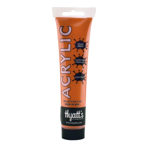 Hyatt's Acrylic 75Ml Cadmium Orange