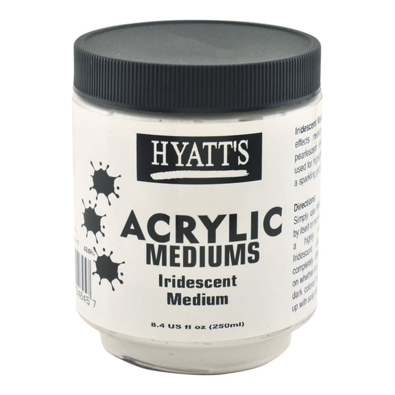 Hyatt's Acrylic Iridescent Medium, 8 Ounce Bottle