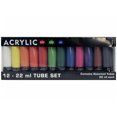 thumbnail image 1 of Hyatt's Acrylic Paint, Set of 12 Colors 22ml Tubes, Lightfast, Made in USA, Conforms to ASTM-D 4236, 1 of 1