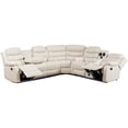 thumbnail image 1 of Hybition Faux Leather Living Room Set Modern Reclining Sectional Sofa Set -White, 1 of 9
