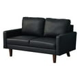 thumbnail image 1 of Hybition Faux Leather Loveseat Modern Sofa for Living Room/Office-Black, 1 of 9