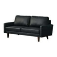 thumbnail image 1 of Hybition Faux Leather Sofa Mid-Century Modern Couch for Living Room/Office-Black, 1 of 9