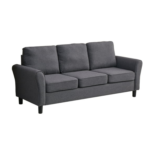 Hybition Linen Sofa Modern Couch for Living Room-Dark Grey