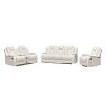thumbnail image 1 of Hybition Living Room Furniture Set, 3 Pieces,Power Recliner Sofa with LED Light, Reading Light, Wireless Charging, Loveseat with Cup Holders, Storage, Bluetooth Speaker, Single Chair with Storage-Colo, 1 of 5