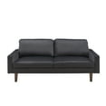 thumbnail image 1 of Hybition Velvet Sofa Modern Couch with Wooden Legs for Living Room,Office-Black, 1 of 1