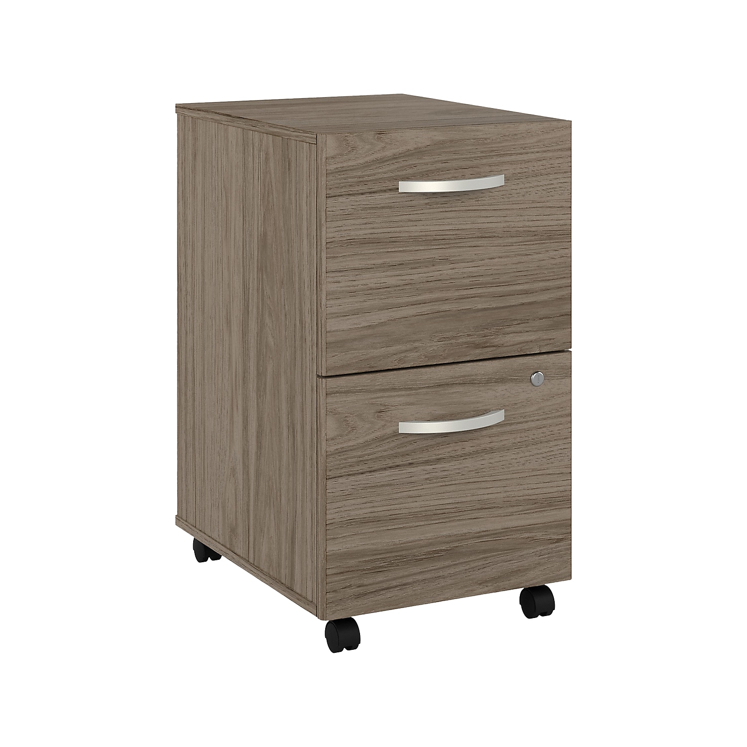 Hybrid 2 Drawer Mobile File Cabinet in Modern Hickory - Engineered Wood - image 1 of 6