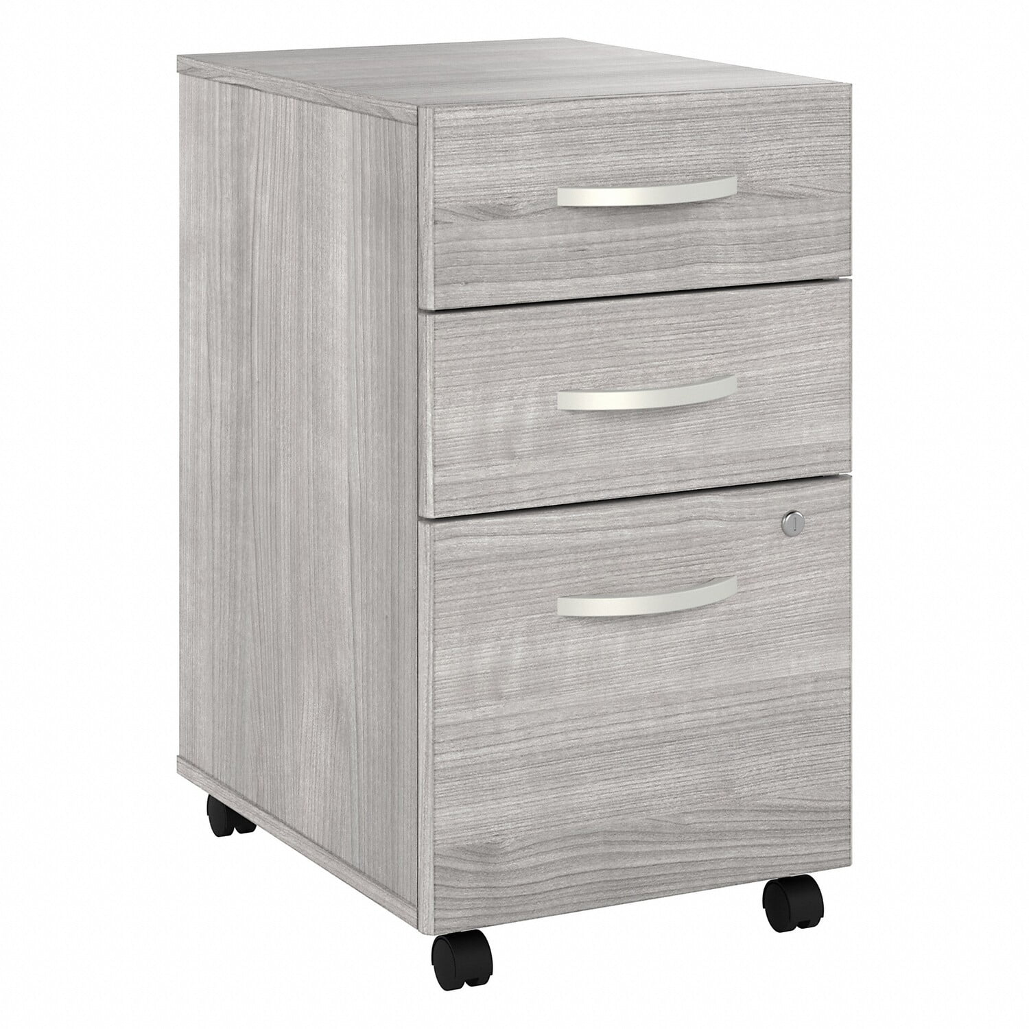 Platinum Gray 3-Drawer Mobile Lockable File Cabinet