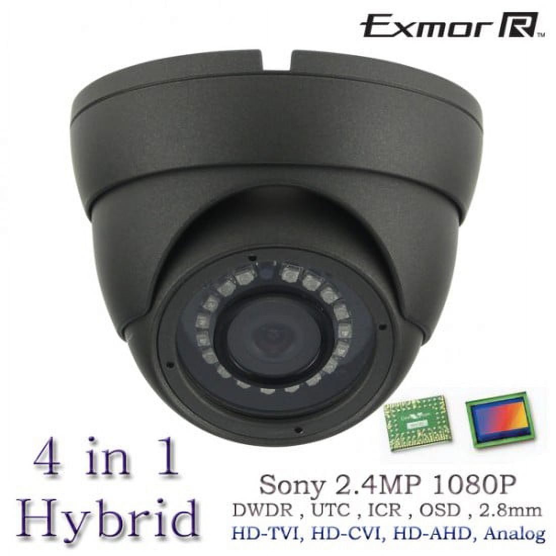 Hybrid 4 in 1 Analog HD CCTV 1080P Camera 2.4MP HD TVI, HD AHD, HD CVI ...