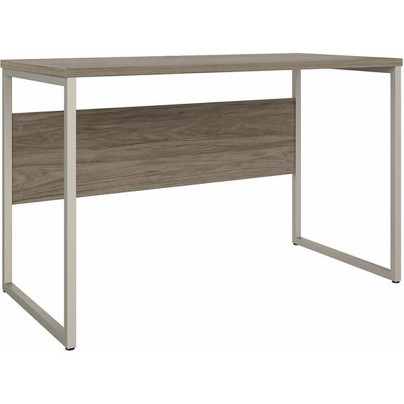 Hybrid 48W x 24D Computer Table Desk in Modern Hickory - Engineered Wood