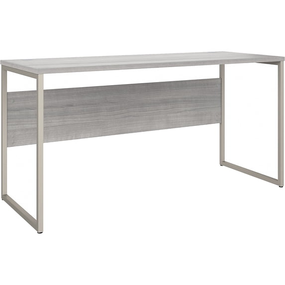 Hybrid 60W x 24D Computer Table Desk in Platinum Gray - Engineered Wood