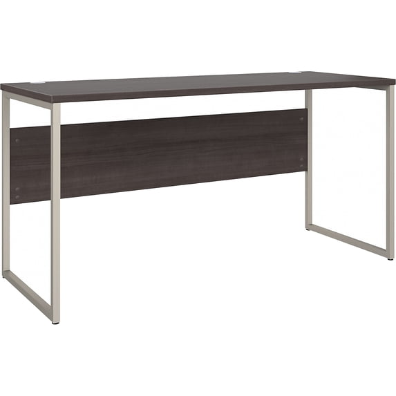 Hybrid 60W x 24D Computer Table Desk in Storm Gray - Engineered Wood