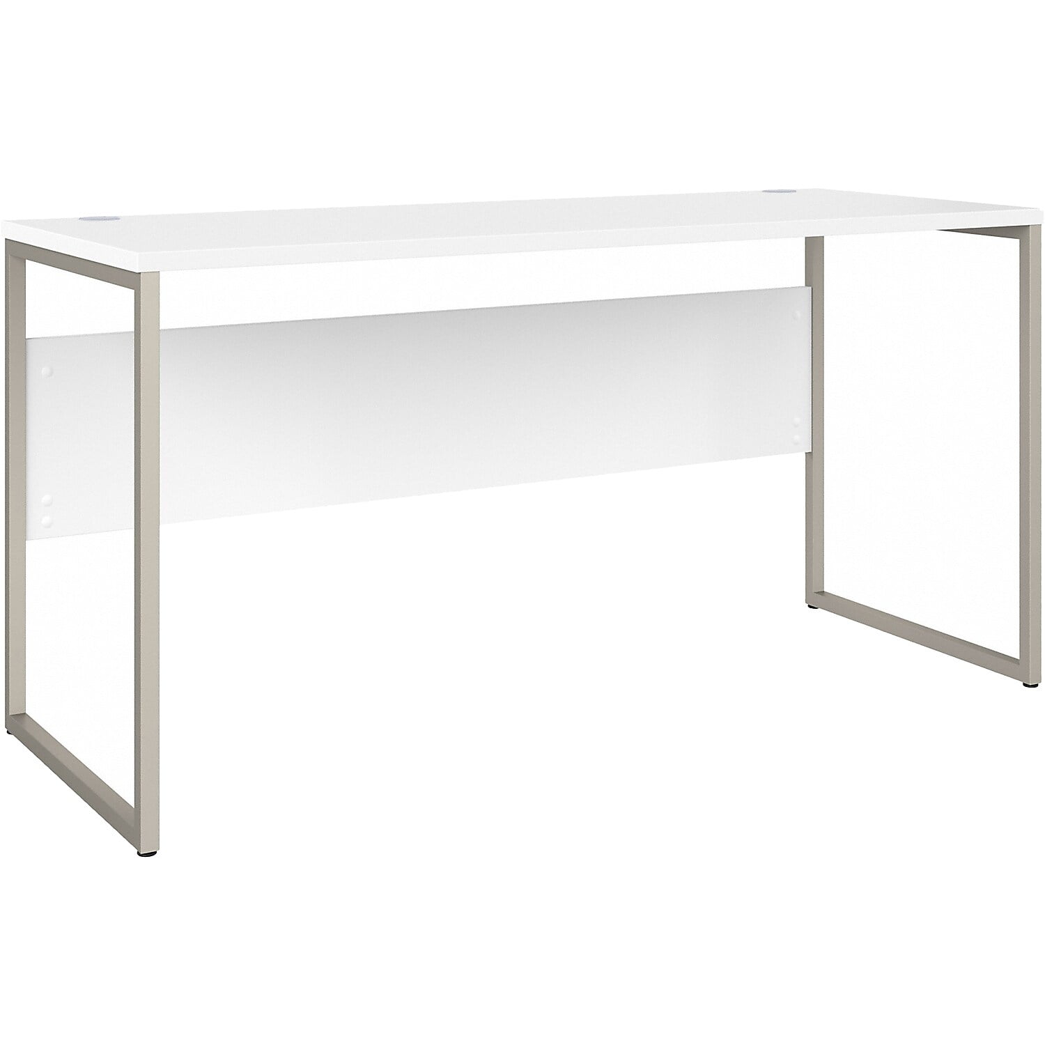 Contemporary White 60" Corner Home Office Desk with Drawer