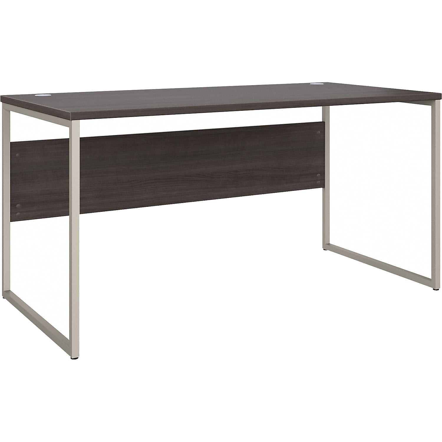 Storm Gray Contemporary Corner Home Office Desk with Drawer