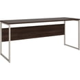 thumbnail image 1 of Hybrid 72W x 24D Computer Table Desk in Black Walnut - Engineered Wood, 1 of 7