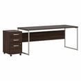 thumbnail image 1 of Hybrid 72W x 30D Computer Desk with Drawers in Black Walnut - Engineered Wood, 1 of 7