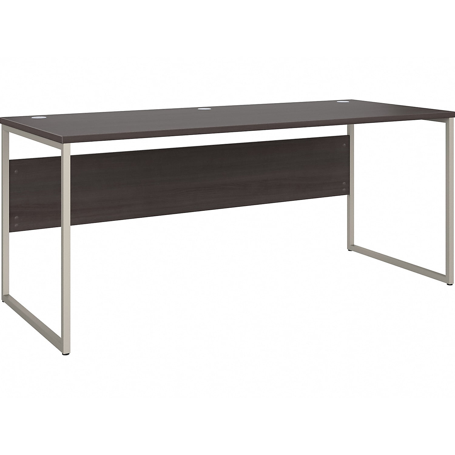 Storm Gray 72-Inch Wood Corner Desk with Drawer and Filing Cabinet