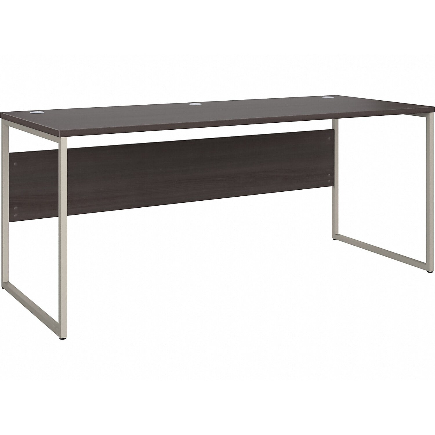Storm Gray 72-Inch Wood Corner Desk with Drawer and Filing Cabinet