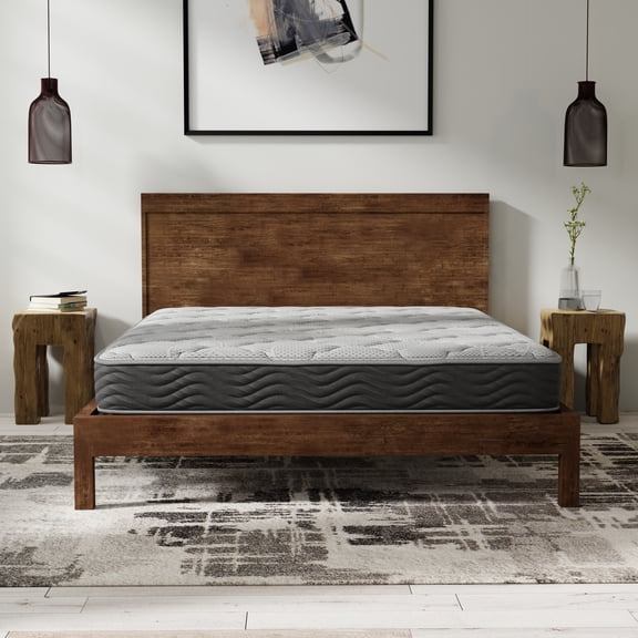 Hybrid 8 Inch Firm Queen Mattress with Pocketed Coils