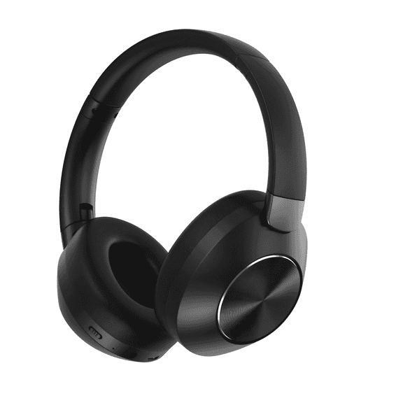 Hybrid Active Noise Cancelling Headphones 100H Playtime Wireless Over Ear Bluetooth Headphone with Fast Charging Hi-Res Audio Comfort Earcups Headsets for Travel Home Office Phone PC Black