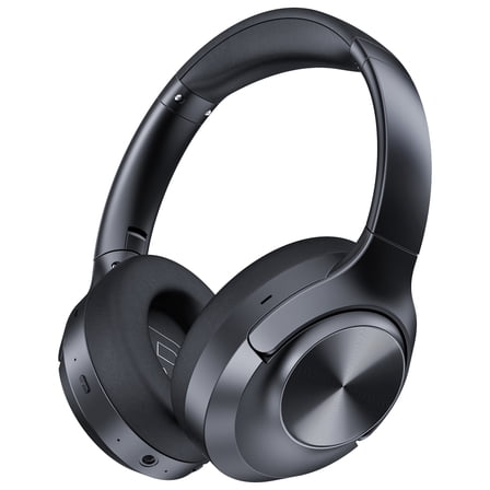 Hybrid Active Noise Cancelling Headphones -56dB with App Control, 6 EQ Modes, 100Hrs Bluetooth Headphones, Bass Boosted by 95%, Transparency/Game Mode, BT 6.0 Over Ear Headphones for Office PC