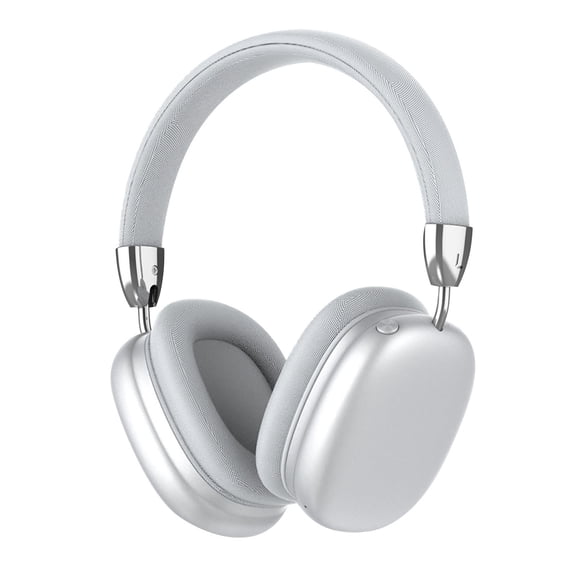 Hybrid Active Noise Cancelling Headphones, Bluetooth 5.4 Headphones Wireless Over Ear with Mic for Clear Calls, Hi-Res Audio, 90H Playtime, Transparency, Deep Bass, Dongle Connect, Custom App,White