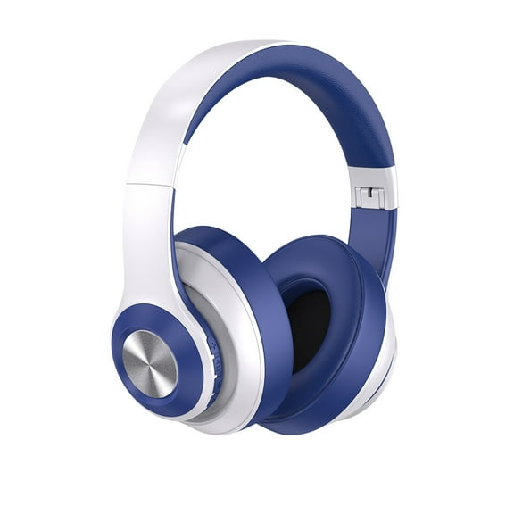 Hybrid Active Noise Cancelling Headphones, Wireless Over Ear Bluetooth Headset, 60H Playtime, Hi-Res Audio Custom EQ via App Deep Bass Comfort Fit Ear Cups, for Home Office Travel,White