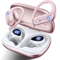 thumbnail image 1 of Hybrid Active Noise Cancelling Wireless Ear Buds, 75Hrs Bluetooth 5.3 Headphones IP7 Waterproof for Sport, Running Wireless Earphones with ENC, Deep Bass Over Ear bud with Earhooks for Android, iOS, 1 of 9
