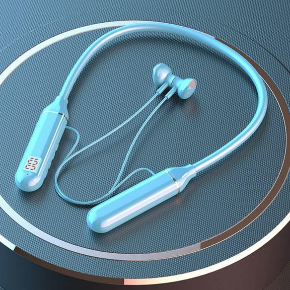 Hybrid Active Noise Cancelling Wireless Earbuds, 6 Mics ENC Clear Call, IPX8 Waterproof, in Ear Bluetooth 5.3 Headphones Stereo Bass Ear Buds 59H Playtime with LED Display 32 EQs via APP - Blue