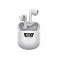 thumbnail image 1 of Hybrid Active Noise Cancelling Wireless Earbuds, 6 Mics ENC Clear Call, IPX8 Waterproof, in Ear Bluetooth 5.3 Headphones Stereo Bass Ear Buds 59H Playtime with LED Display 32 EQs via APP - White, 1 of 3