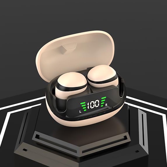 Hybrid Active Noise Cancelling Wireless Earbuds, 6 Mics Smart Noise Cancelling 55H Playtime, 32 Preset EQs via APP, Bluetooth 5.3 ENC AI Call Earb uds, IPX8 Waterproof Headphones with LED Display