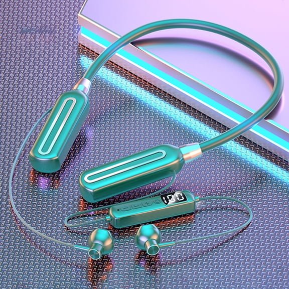 Hybrid Active Noise Cancelling Wireless Earbuds, Bluetooth 5.4 Headphones, 10mm Drivers Deep Bass Stereo Sound, 4 Mics ENC AI Clear Calls, 32 EQ Customization via App, Crystal Case Design,Green