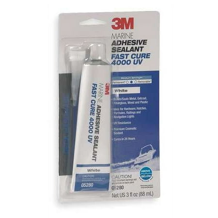 Hybrid Adhesive Sealant,3 oz,White