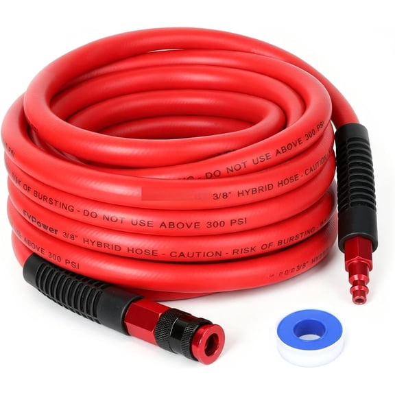 Hybrid Air Compressor Hose 3/8 in x 25 ft Air Hose