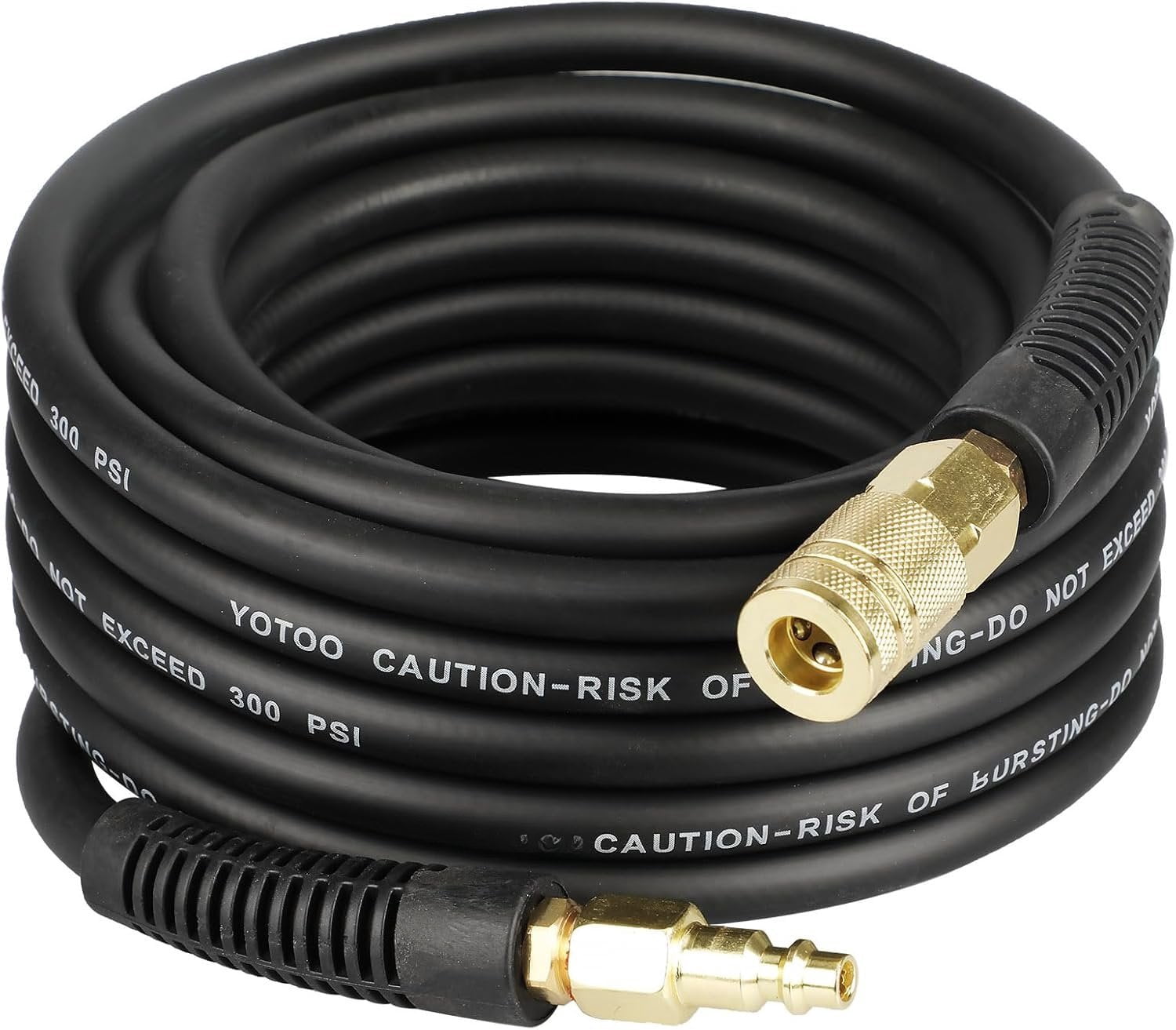 Hybrid Air Hose, 1/4-Inch by 25- 300 PSI Air Compressor Hose ...
