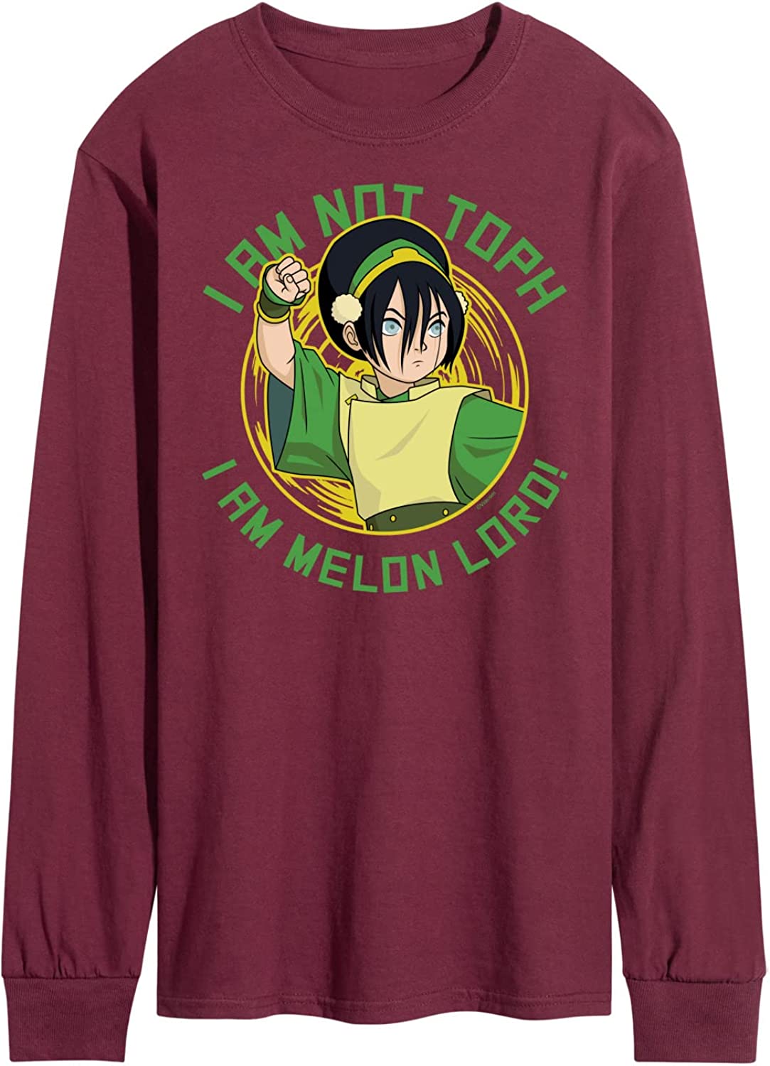 Hybrid Apparel Avatar The Last Airbender Toph Melon Lord Men's Long Sleeve TShirt