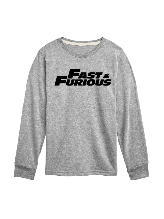- Fast & Furious Logo Flat Boys' Long Sleeve Graphic T-Shirt