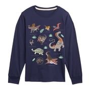 Jurassic World - Kawaii Dinosaurs - Youth Boys Long Sleeve Graphic T-Shirt