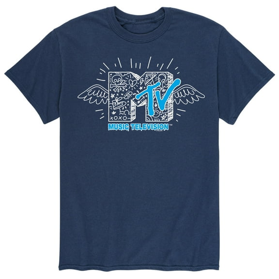 Hybrid Apparel - MTV Doodle Logo - Men's Short Sleeve Graphic T-Shirt