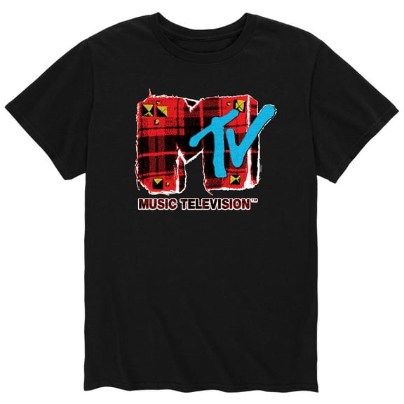Hybrid Apparel - MTV Grunge Plaid - Men's Short Sleeve Graphic T-Shirt