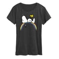 thumbnail image 1 of Peanuts - Snoopy on Rainbow - Women's Short Sleeve Graphic T-Shirt, 1 of 5