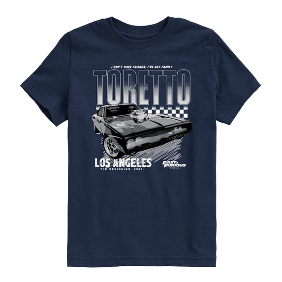 Fast & Furious - Toretto Racing Charger - Youth Boys Short Sleeve Graphic T-Shirt