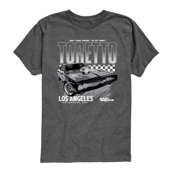 Fast & Furious - Toretto Racing Charger - Youth Boys Short Sleeve Graphic T-Shirt